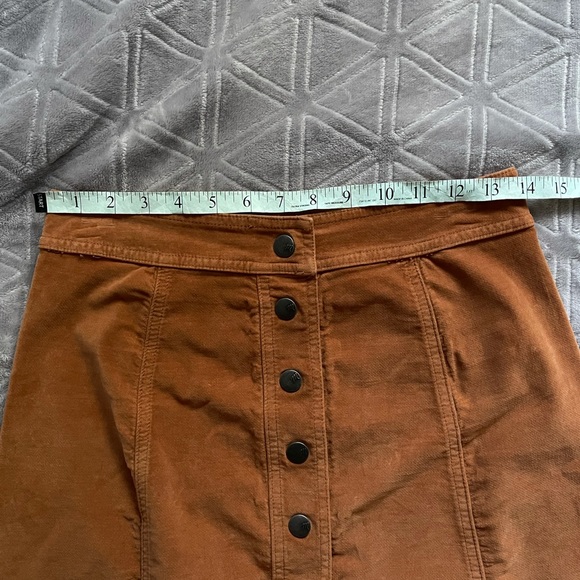 Madewell Button Down A-Line Mini Skirt - Picture 6 of 6